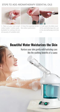 KSKIN Vaporisateur facial portable personnalisé en promotion, vaporisateur ionique professionnel pour le visage