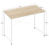 Bureau d'ordinateur WOLTU avec structure en métal, table de travail moderne et spacieuse pour la maison, le bureau ou la chambre. Idéal pour écrire, étudier ou jouer.