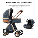 Poussette bébé 3 en 1 poussette légère pour nouveau-nés voyage pliable bébé voitures infantile poussette landau siège auto bébé