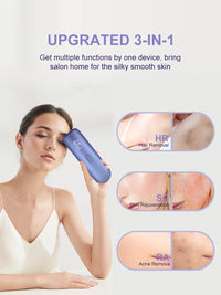 Épilation Laser Portable 3 en 1 pour femmes, refroidissement, rajeunissement de l'acné, tondeuse permanente pour Bikini, épilateur IPL, livraison gratuite