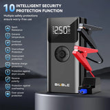 Démarreur de saut de voiture 4 en 1, 8000a, pompe à Air 150psi, Booster de batterie de voiture, dispositif de démarrage du moteur, compresseur d'air pour pneus, batterie externe