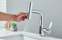 Robinet de lavabo à affichage numérique de température de cascade, pulvérisateur à jet de levage vers le bas, mélangeur d'évier d'eau chaude et froide, robinet de lavage pour salle de bains