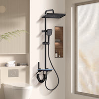 HOfraîchement-Système de douche avec lumières, ensemble de douche en verre du Guatemala, affichage numérique, ensemble de douche de centre commercial en cuivre
