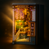 Serre-livre Maquette DIY - Train des Cerisiers avec Éclairage LED