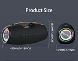 Haut-parleurs sans fil Zealot S78 100W, technologie DSP, lumière de rêve, haut-parleur de subwoofer portable extérieur, double appairage, 24000mAh.