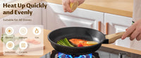 Ensemble de poêles à frire antiadhésives à Induction, poêle à frire à Induction de 3 pièces pour toutes les plaques de cuisson, poêles sans PFAS