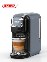 HiBREW Machine à café à capsules multiples, chaud/froid Dolce Gusto lait Nespresso Capsule ESE Pod café moulu cafétéria 20Bar 5 en 1