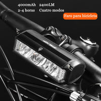 Éclairage avant pour vélo, 5200 lumens, 8000 mAh, étanche, lampe torche pour vélo de route rechargeable par USB, accessoires et équipement de cyclisme