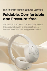 HAYLOU S30 casque sans fil Bluetooth 5.4 43dB casques antibruit adaptatifs 40mm pilote dynamique 80H écouteurs de lecture