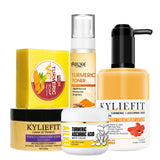 Coffret de soins pour la peau au curcuma bio AILKE : réduit l’acné, nettoie la peau, exfolie, éclaircit le teint, unifie le teint et améliore l’hydratation des peaux sèches.