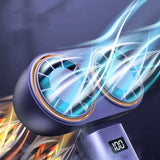 Ventilateur Portable à Double Tête, 5 Vitesses Réglables de 3 à 6 Heures d'Autonomie, Nouveauté 2025