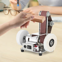 775 moteur Mini ponceuse à bande électrique meuleuse d'établi 304 en acier inoxydable polisseuse de table ponceuse vitesse réglable