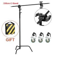 SH-Support d'éclairage RapDuty C en acier inoxydable, support de photographie, bras de maintien, 260cm, 107cm, recommandé Max, liquimanquer, un cadeau