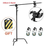 SH-Support d'éclairage RapDuty C en acier inoxydable, support de photographie, bras de maintien, 260cm, 107cm, recommandé Max, liquimanquer, un cadeau