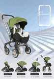 STOCK ue 4in1 bébé poussette bidirectionnelle multifonctionnelle nouveau-né bébé poussette 3in1 pliable panier type siège léger voyage landau