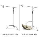 SH-Support d'éclairage RapDuty C en acier inoxydable, support de photographie, bras de maintien, 260cm, 107cm, recommandé Max, liquimanquer, un cadeau