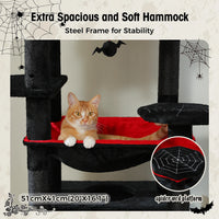 Grand arbre et tour pour chats d'intérieur, avec postes à gratter recouvertes de Sisal, hamac spacieux, perchoirs rembourrés et condos, jouets pour chats