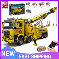 MOLD KING 17028 Voiture technique jouet APP&RC Camion de pompiers motorisé à assembler, modèle réduit en briques de construction, cadeau de Noël pour enfants