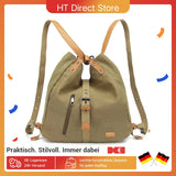 Sac à main KONO pour femme, sac à dos en toile, grand modèle, antivol, sac bandoulière multifonctionnel