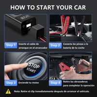 Démarreur de saut de voiture 4 en 1, 8000a, pompe à Air 150psi, Booster de batterie de voiture, dispositif de démarrage du moteur, compresseur d'air pour pneus, batterie externe