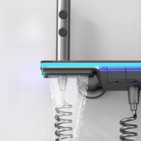 HOfraîchement-Système de douche avec lumières, ensemble de douche en verre du Guatemala, affichage numérique, ensemble de douche de centre commercial en cuivre
