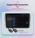 OSSURET CarPlay Android 12 autoradio pour PEUGEOT 2008 208 2012-2018 lecteur multimédia de voiture Navi GPS 2din 4G-LET autoradio RDS