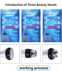 Appareil de beauté amincissant 3 en 1, masseur à cavitation, appareil multifonctionnel, raffermissement du visage et du corps, lifting, spa, outil de soin de la peau