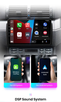 Autoradio Junsun sans fil CarPlay Android Auto pour Smart Fortwo 451 (2005-2015) - Systèmes intelligents pour voiture - RDS, Bluetooth, DSP - Format 2 DIN