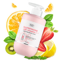 AILKE-Crème éclaircissante pour le corps à la vitamine C et au glutathion, pour unifier le teint de la peau, le cou, les coudes, les ati elles et les jambes