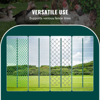 Poteau de clôture SucceBuy en forme de T, poteau métallique robuste, piquet en acier résistant pour jardin, pelouse, ferme, clôture extérieure en fil de fer
