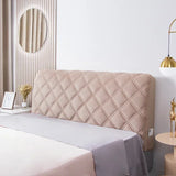 Housse de tête de lit matelassée en velours de haute qualité, tout compris, ultra luxueuse, douce et épaisse, matelassée en peluche courte.