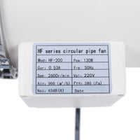 Ø100 150mm 200mm ventilateur de conduit, ventilateurs d'extraction de Ventilation, Ventilation de ventilateur d'extraction de salle de bains pour conduit de cuisine, évents, salle de bains