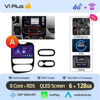 Autoradio Junsun CarPlay Android Auto pour Renault Clio 4 ZOE 2012-2017, système GPS intelligent, stéréo multimédia