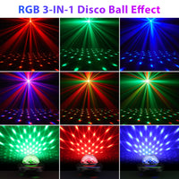 U'King 2 pièces USB Mini boule magique à commande vocale LED boule Disco lumière DJ atmosphère lumière télécommande stroboscopique veilleuse