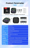 CarlinKit Android 13 LED AI Box, boîtier multimédia intelligent pour voiture, CarPlay sans fil, Android Auto sans fil, puce Qualcomm, carte SD extensible jusqu'à 512 Go