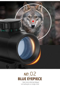 1x40 point rouge vue vert point rouge vue éclairé Airsoft chasse aérienne avec Rails 11/20mm