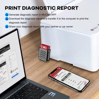 MUCAR BT200/BT200 Pro OBD2 Outil de diagnostic Bluetooth Diagnostic complet du système, réinitialisation de l'huile SAS 15 Scanner OBD 2 pour tous les véhicules Lecteur de codes