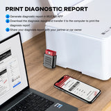 MUCAR BT200/BT200 Pro OBD2 Outil de diagnostic Bluetooth Diagnostic complet du système, réinitialisation de l'huile SAS 15 Scanner OBD 2 pour tous les véhicules Lecteur de codes