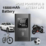 Démarreur portable avec pompe à air, démarreur de batterie de voiture 3000 A, compresseur d'air 150 PSI, gonfleur de pneus, lampe LED