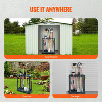 SucceBuy 10 fentes organisateur d'outils de jardin de cour outil à Long manche/frenouille/tour de chambre support de support de rangement pour l'organisation du Garage