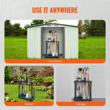 SucceBuy 10 fentes organisateur d'outils de jardin de cour outil à Long manche/frenouille/tour de chambre support de support de rangement pour l'organisation du Garage