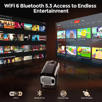 ISinbox-HY320AA NTV Netflix sèche sous licence Android 13, budgétaire avec 1080P 320ANSI Prime Video promettant WiFi BT5.3 HDMI