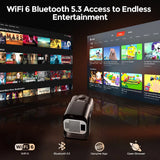 ISinbox-HY320AA NTV Netflix sèche sous licence Android 13, budgétaire avec 1080P 320ANSI Prime Video promettant WiFi BT5.3 HDMI