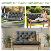 Coussin de banc d'extérieur, protection solaire imperméable, coussin de chaise en bois, coussin de banc d'intérieur imperméable, coussin de balançoire de porche