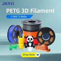 Filament PETG JAYO pour imprimante 3D FDM, 2 bobines de 1,75 mm, enroulement soigné, 2,2 kg/lot