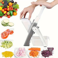 Trancheuse réglable, coupe-légumes en dés, lame en acier inoxydable, ustensile de cuisine, fonctionnement manuel
