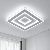 Plafonnier carré moderne à LED blanche, plafonnier LED en acrylique 42W pour chambre à coucher, salon, couloir, salle de bain, cuisine