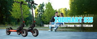 Trottinette électrique adulte S13, autonomie 75-90 km, 48 V 20,8 Ah, moteur 1000 W x 2, toilettes électriques pliables, TODIMART