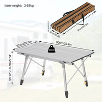 WOLTU Table de camping pliable mobilier d'extérieur table de lit d'ordinateur réglable en hauteur bureau pliant pour pique-nique jardin voyage randonnée