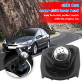 Pommeau de levier de vitesses à 5 rapports avec soufflet, en plastique ABS de haute qualité et longue durée de vie, pour Peugeot 307, 207, 406 et Citroën C3, C4 et C5.
